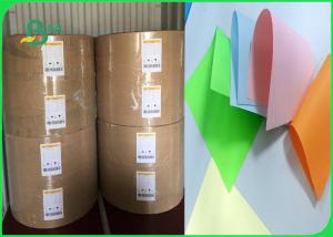 China Width 61 × 86cm Feel Good Bright Colors 80gsm 90gsm Colored Offfset Paper In Roll wholesale