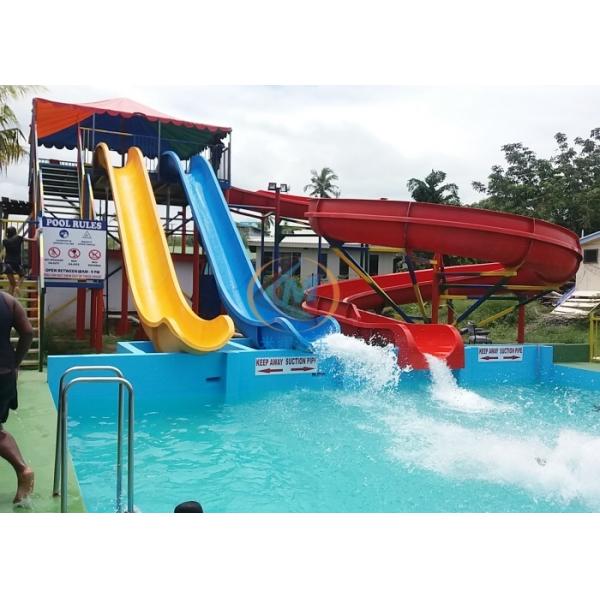 Aqua Park Straight Water Flip Slide Thriling For Adults Teenagers 1.5m Pool Depth