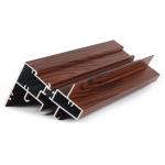 Sand Blasting T8 Red Powder Coated Aluminium Extrusions