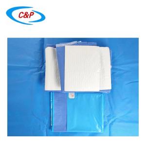 China CE ISO13485 Sterile Blue Nonwoven Surgical Gown Pack Supplier For Operation Room wholesale