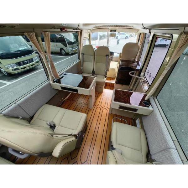 Toyota Coaster 17-seater tourist bus business reception bus gasoline rear drive 4×2 manual transmission