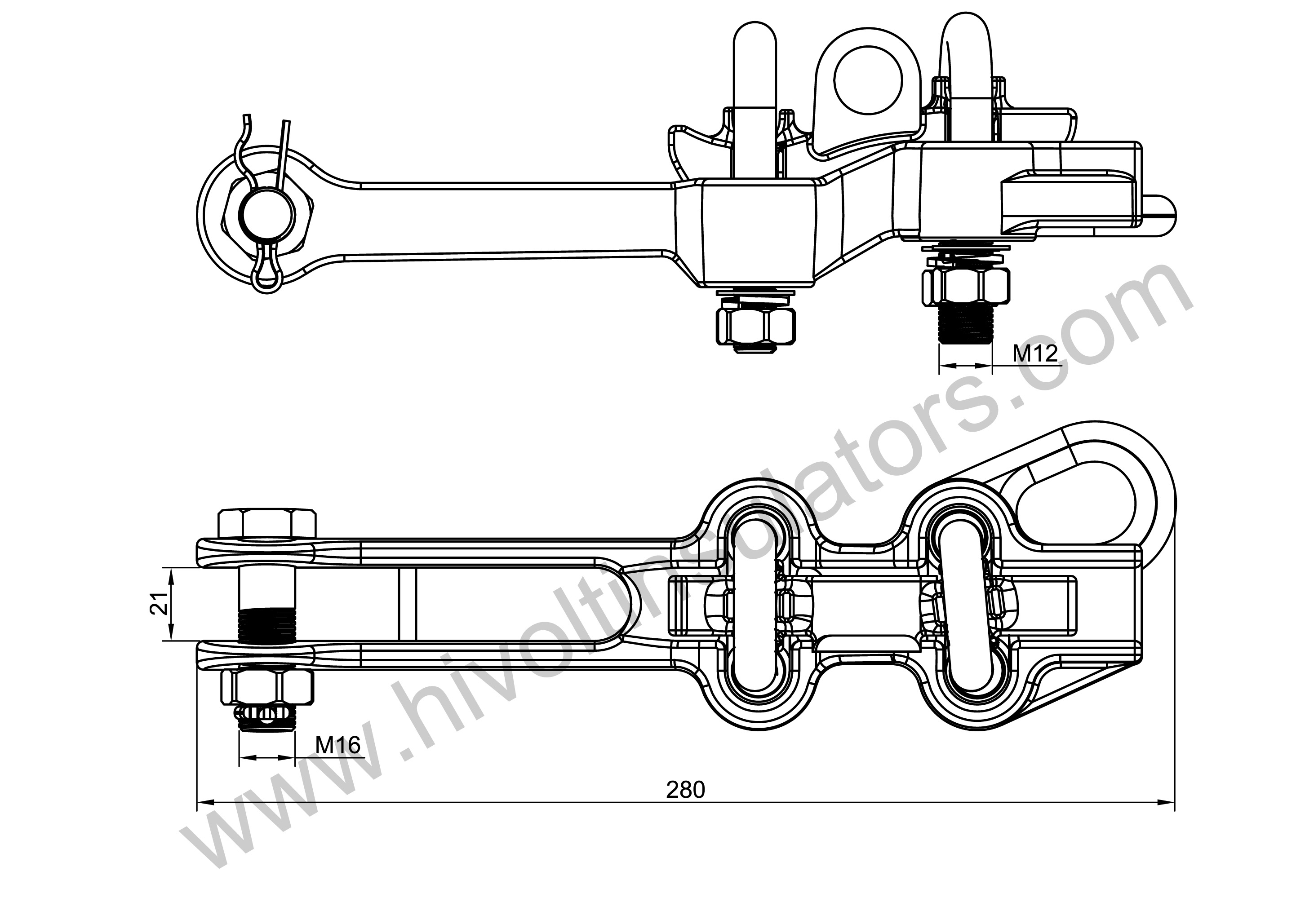 aluminum clamp  HIVOLT400