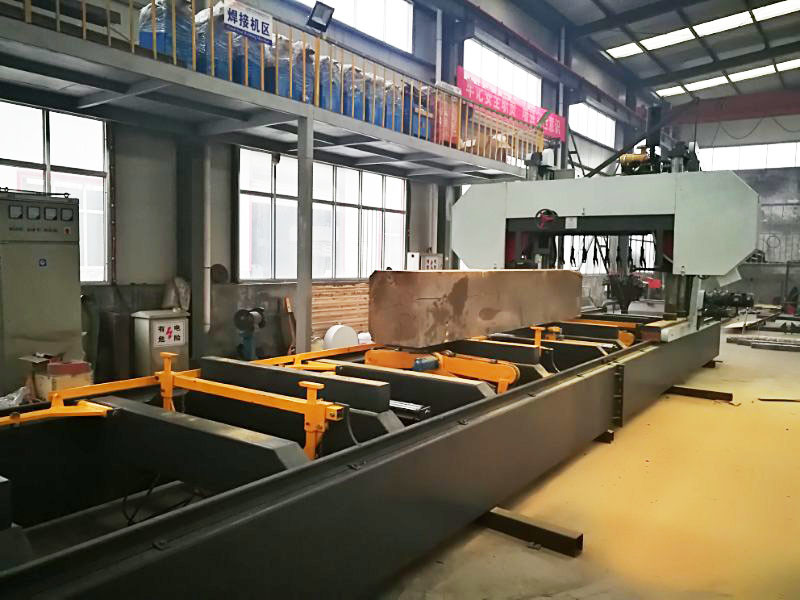 Large Horizontal Wood Cutting Hydraulic Automatic Band Sawmill For Sale