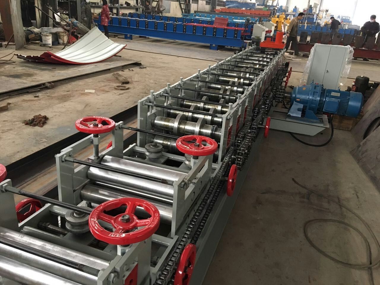 Fully Automatic C Purlin Roll Forming Machine 1.5T Capacity With Switch Easily