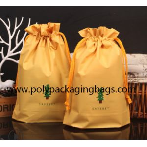 China Custom LDPE Rope Tote Bag / Bundle Mouth Gift Packing Bag on sale