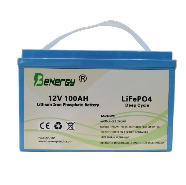 Quality Lifepo4 Solar Battery 12v rechargeable lithium battery pack 12V 100AH for sale