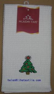 China Chrismas logo towel , embroidery wholesale