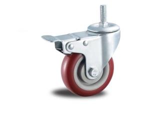 China Threaded Stem PVC Caster Brake wholesale