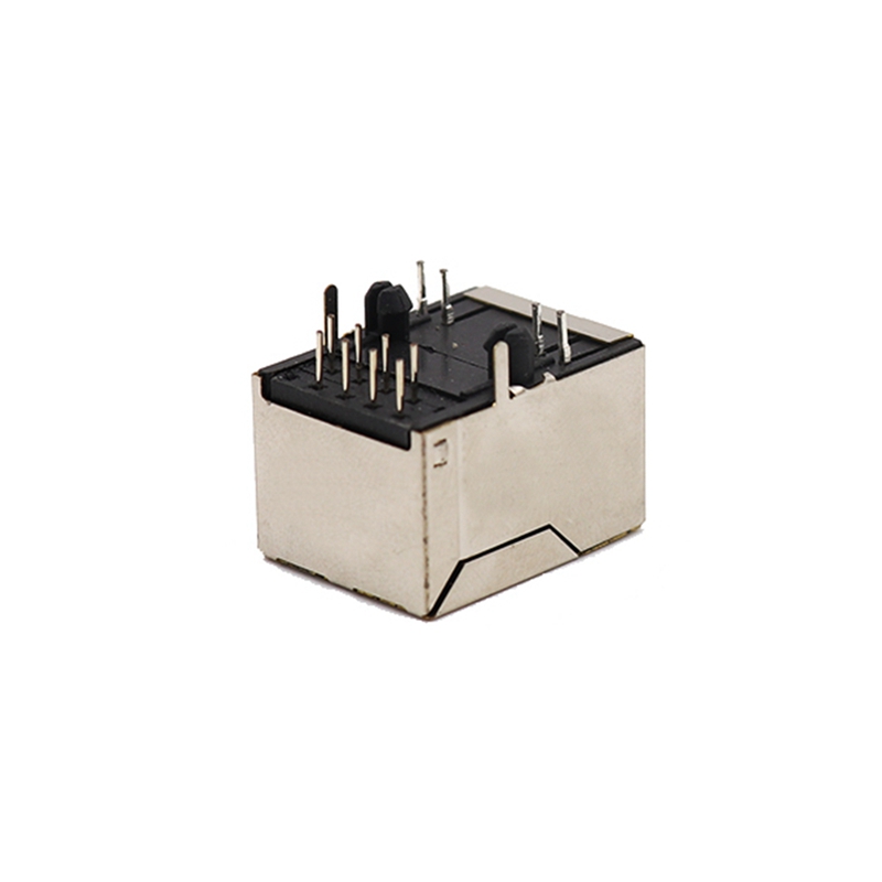 New Type Network Socket RJ45 Jack Connector Bring Lamp Crystal Head Seat Pins