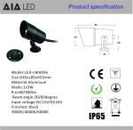 3W IP67 outdoor base spot lights & led garden light/ LED lawn light for garden