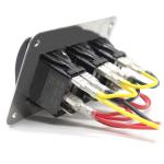 3 Gang Toggle Universal Rocker Switch Panel For Marine