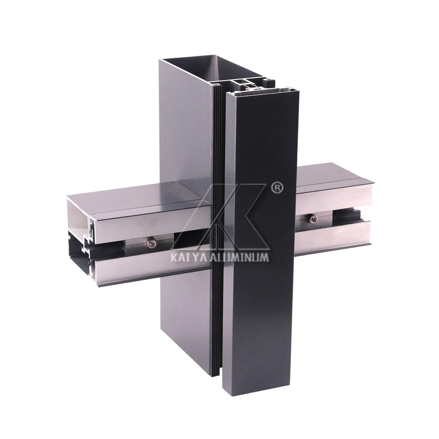 OEM Thermal break soundproof Curtain Wall Aluminum Profile For Glass Wall