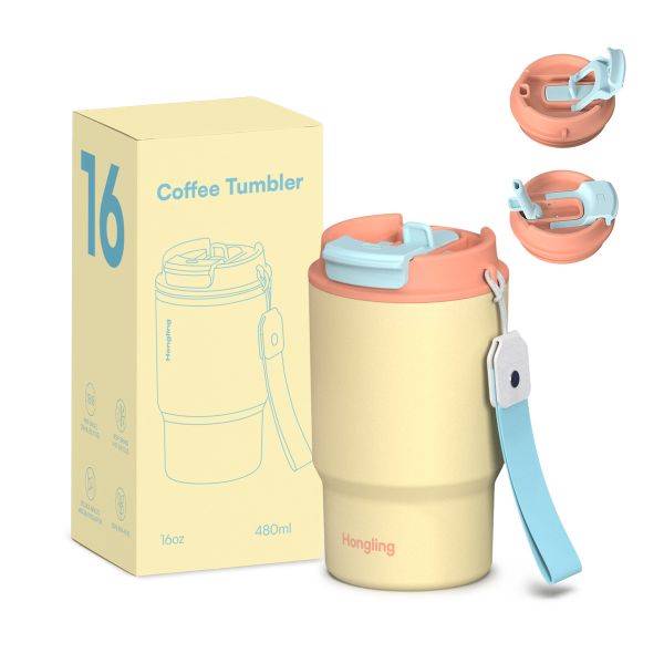 Customized Cross-border Foreign Trade Insulated Flask Coffee Cups Double Drinking Drinkware Tether Water Tumbler Travel Portable Insulated Cups