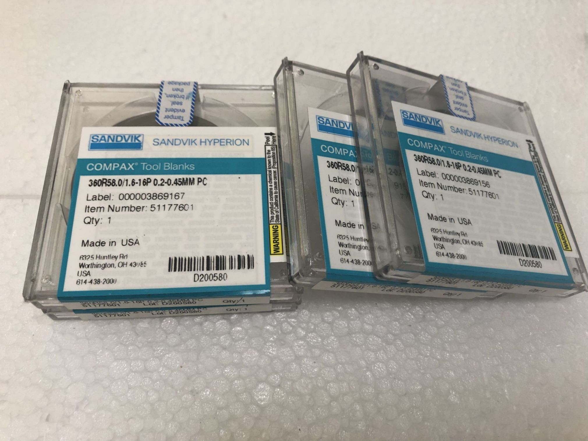 Hyperion Polycrystalline Diamond Blanks Distribute Large Stock Available