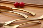 Rainbow Copper Rose Gold Plated SS304 Wedding Cutlery Set