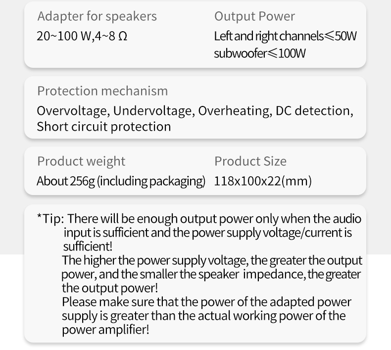 ZK-TB21 5.0 Subwoofer 50W*2+100W 2.1 Channel Power Audio Stereo Bass AMP TPA3116D2 Amplifiers Board ZK-TB21