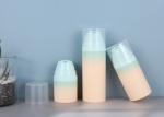 Cylindrical 50ml Cosmetic Airless Bottle Leakproof Empty Pink Frosted Gradient