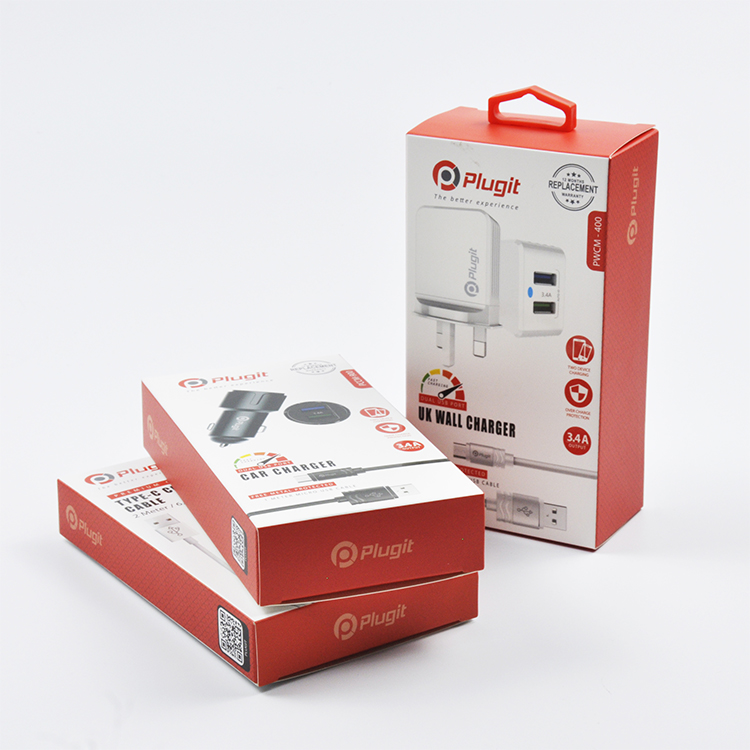 Custom cheap phone accessories small packaging cardboard Paper box with pvc window