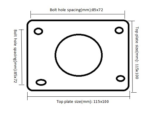 Swivel Aluminium Core PU Caster Heavy Duty