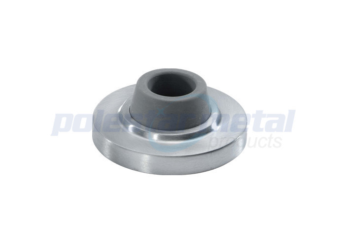 Home Decorative Door Hardware , Brushed Chrome Wall Mounted Door Stop 2 1/2"