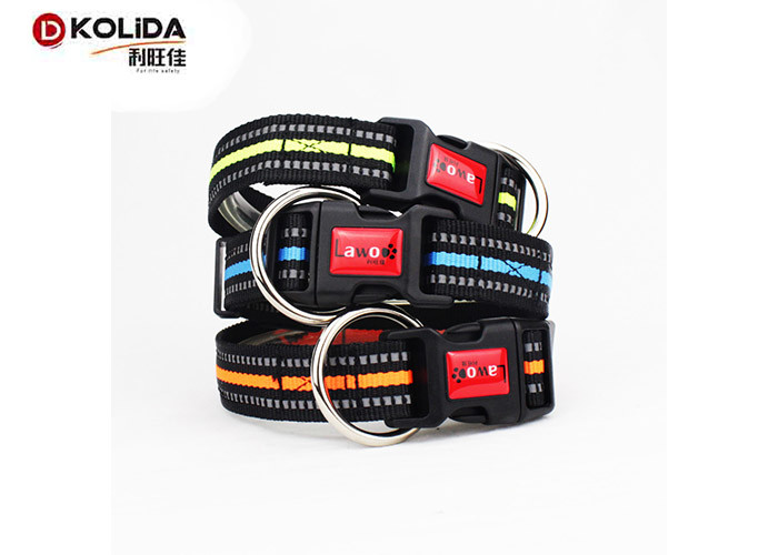 Stink Free Nylon Dog Collars Lightweight Matching Heavy Duty Clip C603-1