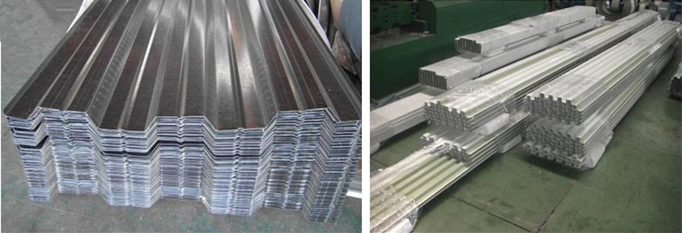 12KW 1.2mm Galvanized Roof Deck Roll Forming Machine 28 Stations