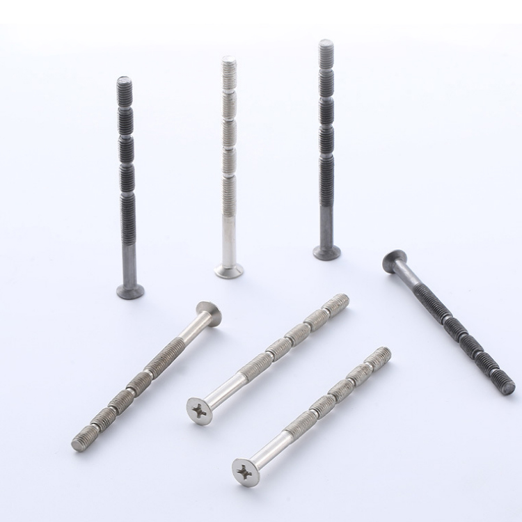 M3 M4 M5 Connecting Screw Countersunk Phillips Head Connecting Bamboo Shaped Screw for Door Handle