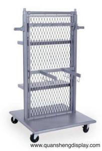 China Wire rack with the wheels for the garment wholesale