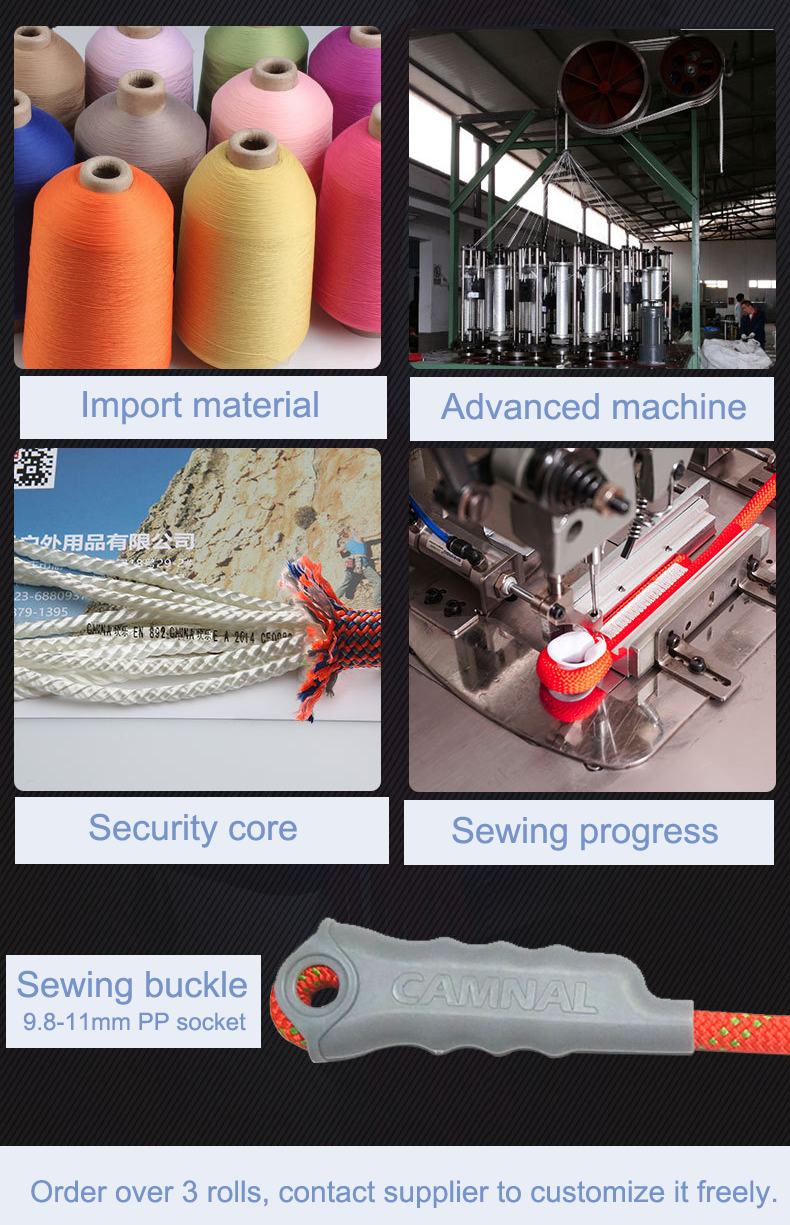 1L Capacity Nylon Rock Climbing Rope for Safe and Secure Climbing