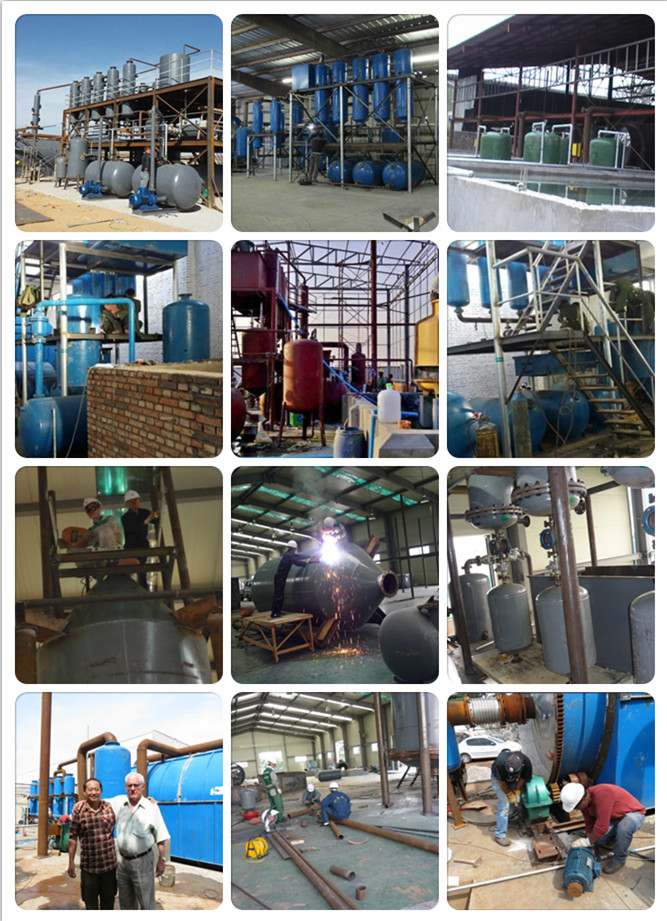 Used Oil Re Refining System For Recycling Black Engine Oil Eco Friendly