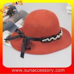 6090347 Sun Accessory customized winner fashion 100% wool felt clothe hats,