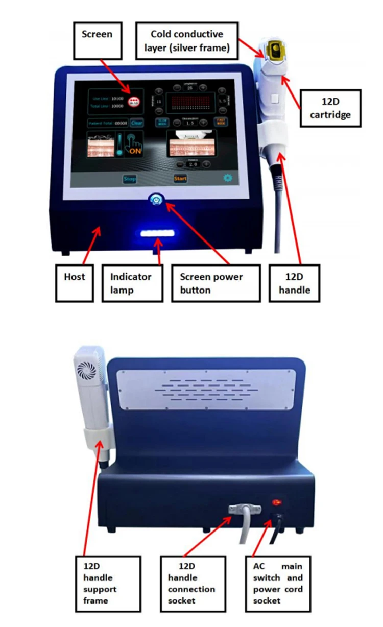 2024 Anti-aging 20000 Shots Smas Skin Tightening Anti-aging Machine 12D with iced function 1 Year Warranty 3