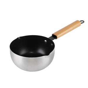 China Nonstick Japanese Sauce Pan Single Handle Stainless Steel Sauce Pan wholesale