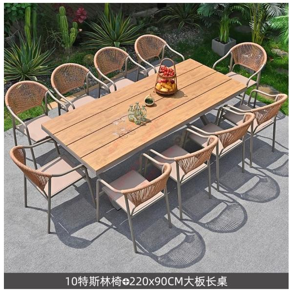 Outdoor Table And Chairs Set Waterproof And Sunproof Garden Patio Furniture Rattan Wicker Chair Combination For Villa Balcony Terrace And Open-Air