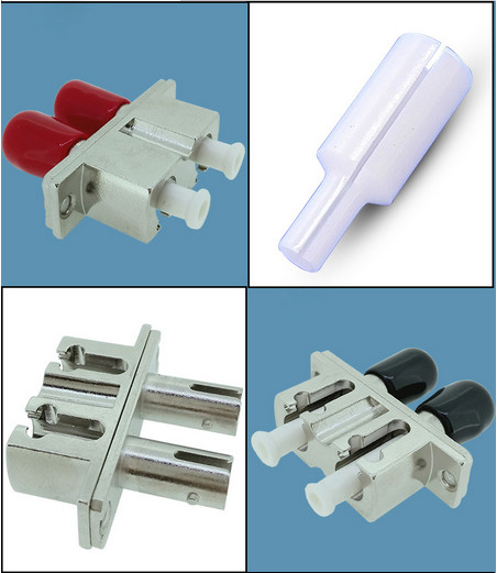 Metal Fiber Optic Adapters LC To ST / FC To LC / ST To LC Hybrid Duplex Adapter