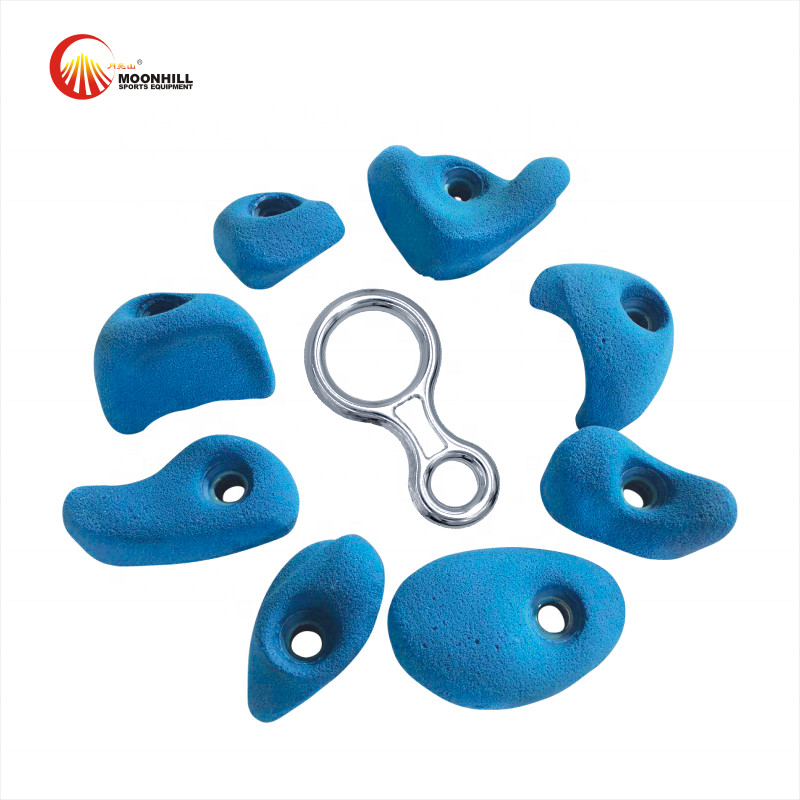 Colorful Reinforced Fiberglass Climbing Holds Rock Wall Climbing Holds