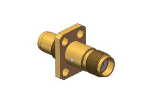 China ROHS Flange Mount LANs 4 Holes SMA To BMA Adapter wholesale