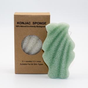 China Green Konjac Facial Cleansing Sponge wholesale