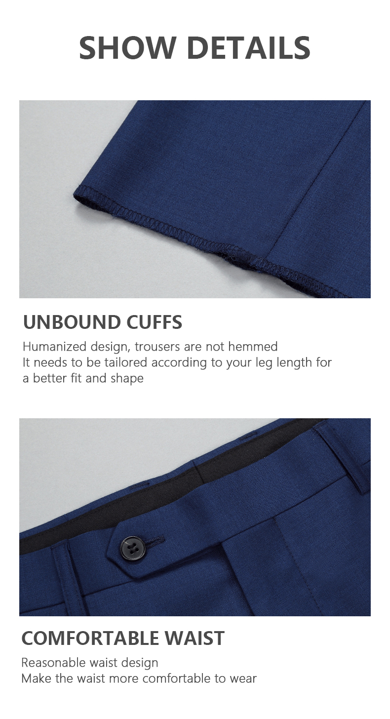 Stylish and Comfortable Men's Wool Polyester Golf Trousers Slim Fit for Casual Wear