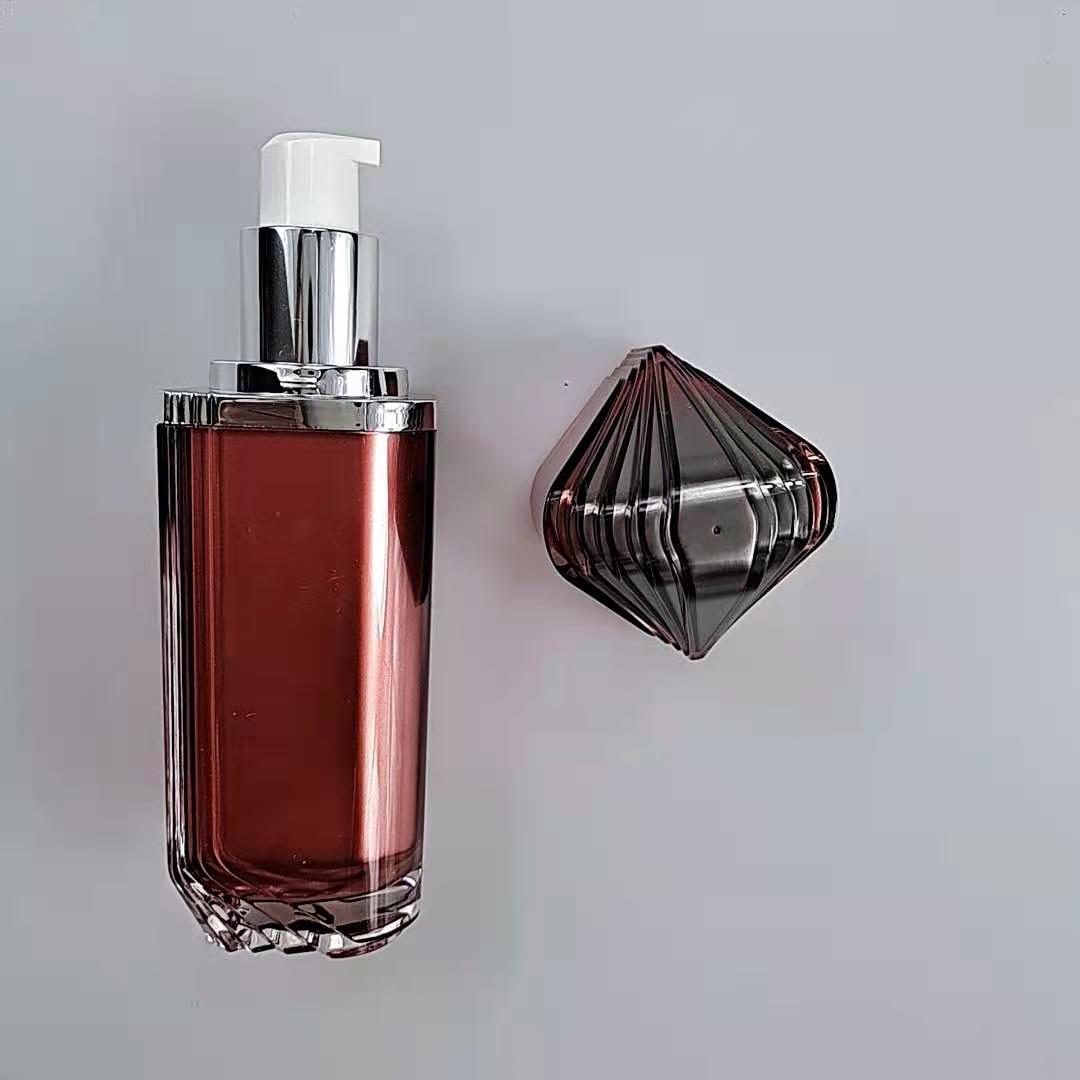 15ml 50ml 100ml Cream Bottle red Cream Oil Bottle Custom Color Airless Pump Bottle