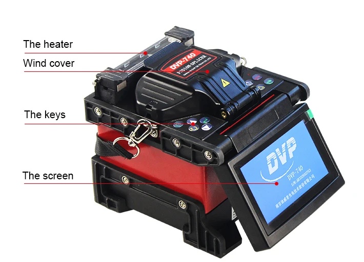 Compact Handheld Fiber Optic Splicer for FTTX RJ45 SM/MM/DS/NZDS Arc Splicing Welding