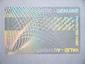 Custom Shapes ID Die Cut Transparent Hologram Stickers , Tamper Proof Hologram Stickers