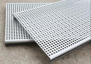 China PVC Coated 3003H24 Aluminum Perforated Metal Ceiling Tiles Suspended wholesale