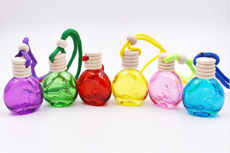 Air Fresh Hanging 15ml Square Glass Perfume Bottle