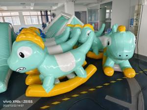 China Dinosour Small Inflatable Games Colorful For Indoor Soft Playground Toys wholesale