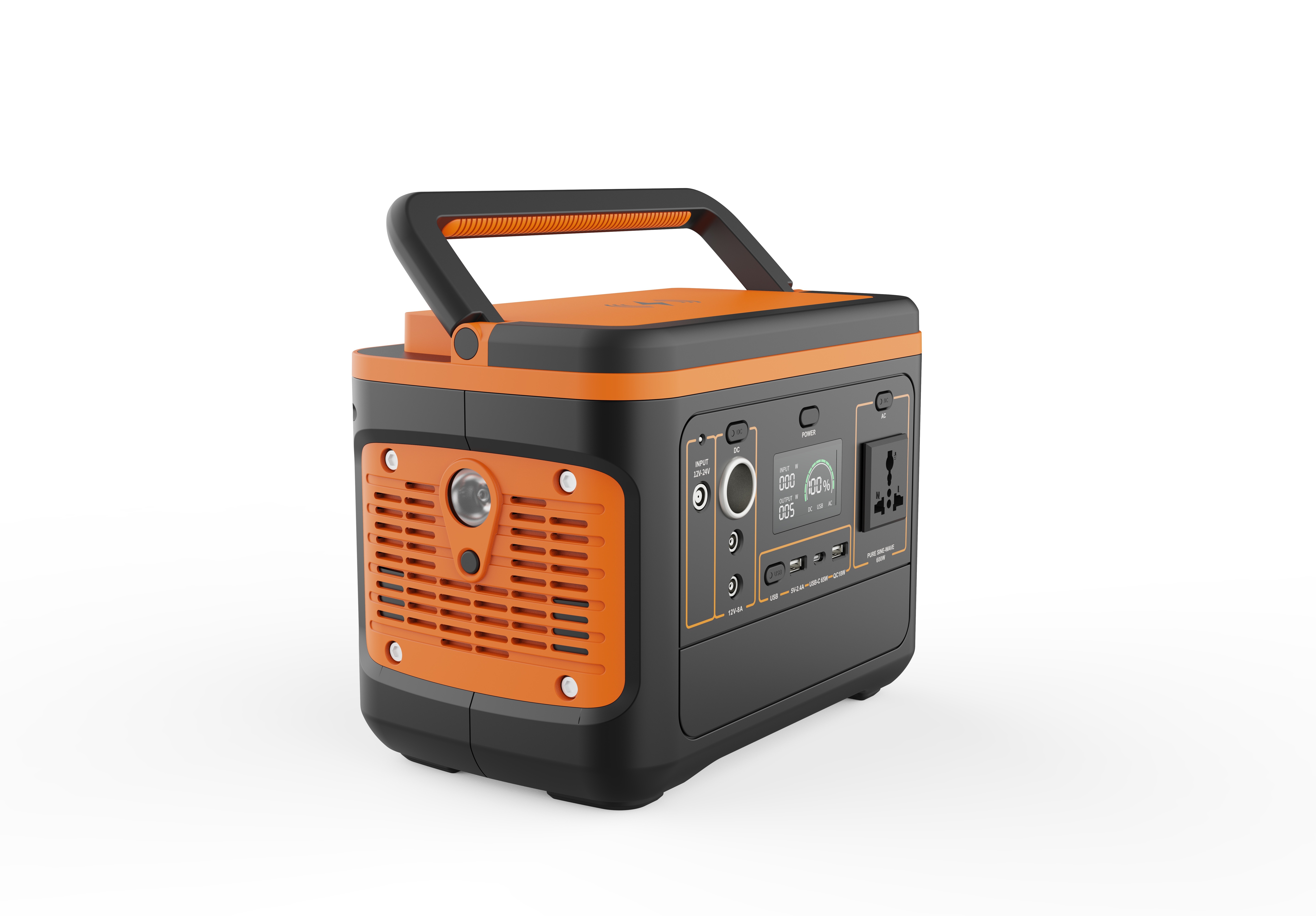 Compact and Light 540wh Solar Portable Power Station with Wireless Capability