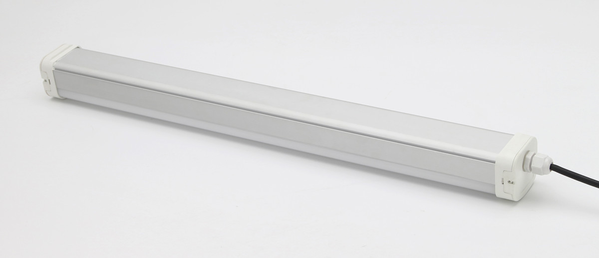 Commercial 600mm Ip65 LED Batten Light SMD 2835 LED Chips Alum Material Body