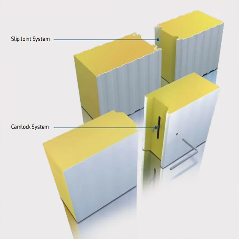 Cold Room PU Wall Panel , Warehouse Polyurethane Foam Sandwich Panel