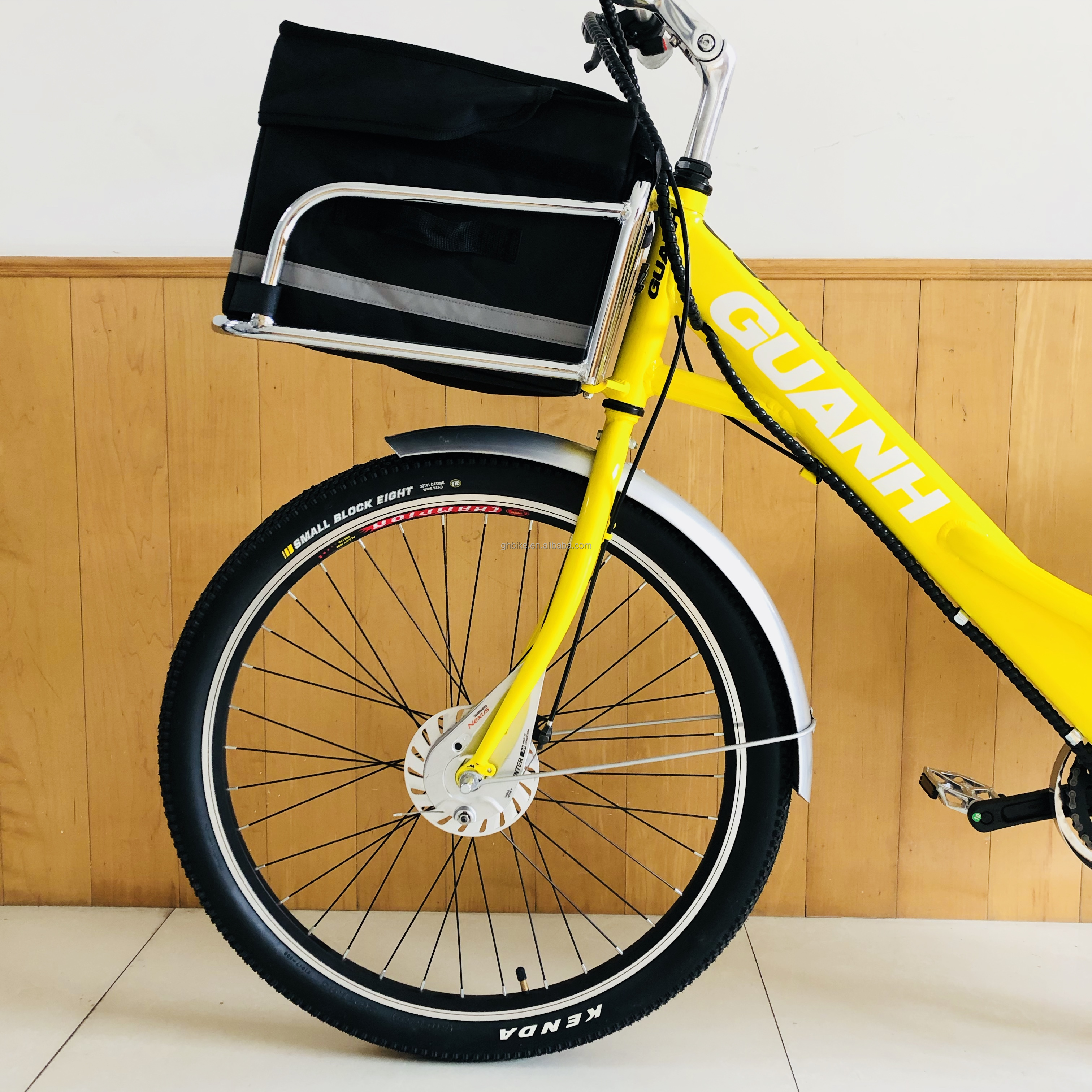 35V 350W 8.8AH Lithium Battery 26" Fast Food Delivery Cargo Electric Bike for Adult Women 25KM/H CE Europe Market