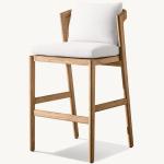 Modern Outdoor Furniture Dining Teak Garden Chair Home Patio Bar Chair Rattan